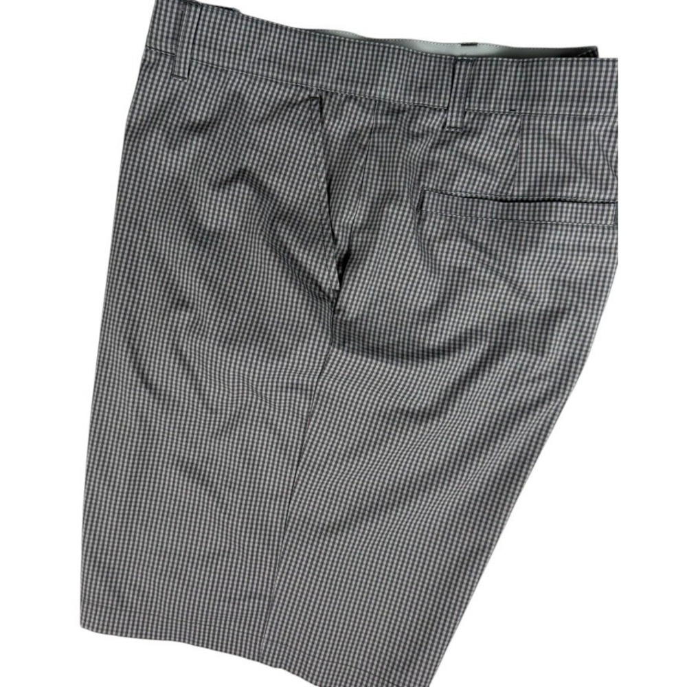 ADIDAS Mens Golf‎ Casual Chino Shorts - Size 38 - Gray and Black Check